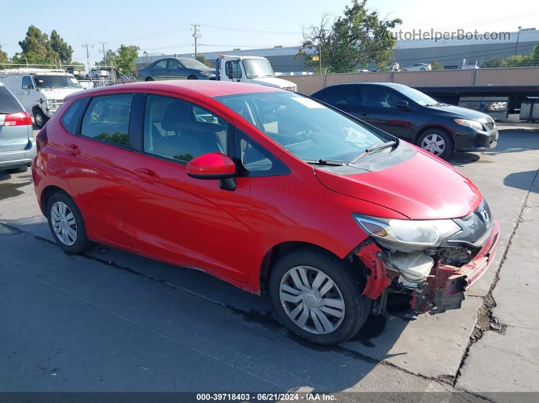 2016 Honda Fit Lx Red vin: JHMGK5H51GS011012