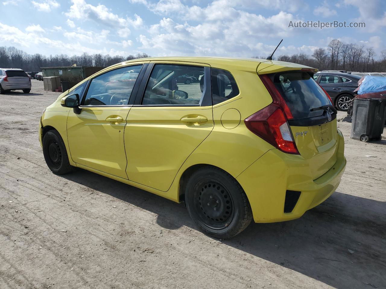 2016 Honda Fit Lx Yellow vin: JHMGK5H51GX009635