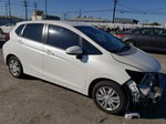 2016 Honda Fit Lx White vin: JHMGK5H51GX011434