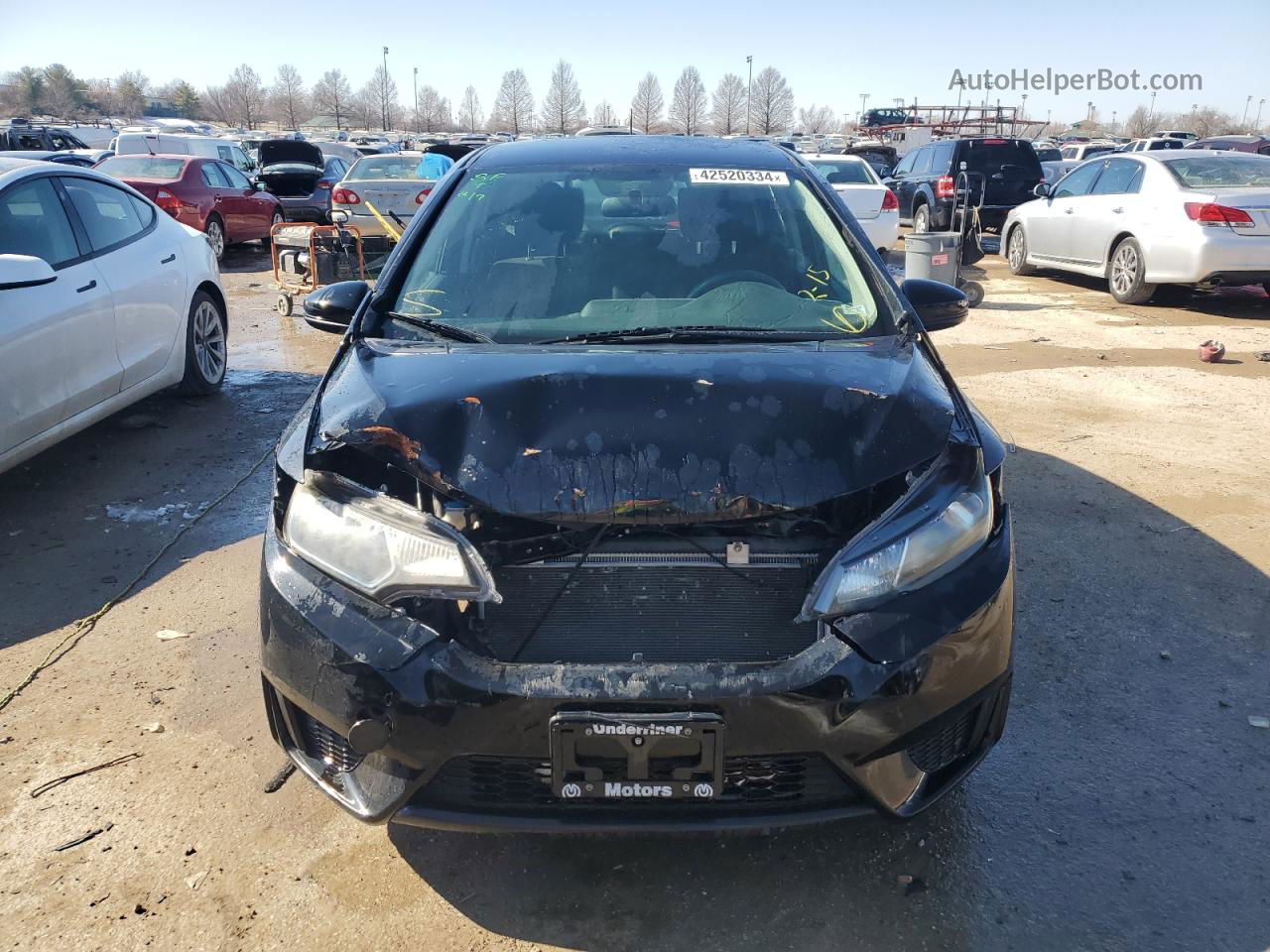 2016 Honda Fit Lx Черный vin: JHMGK5H51GX017122