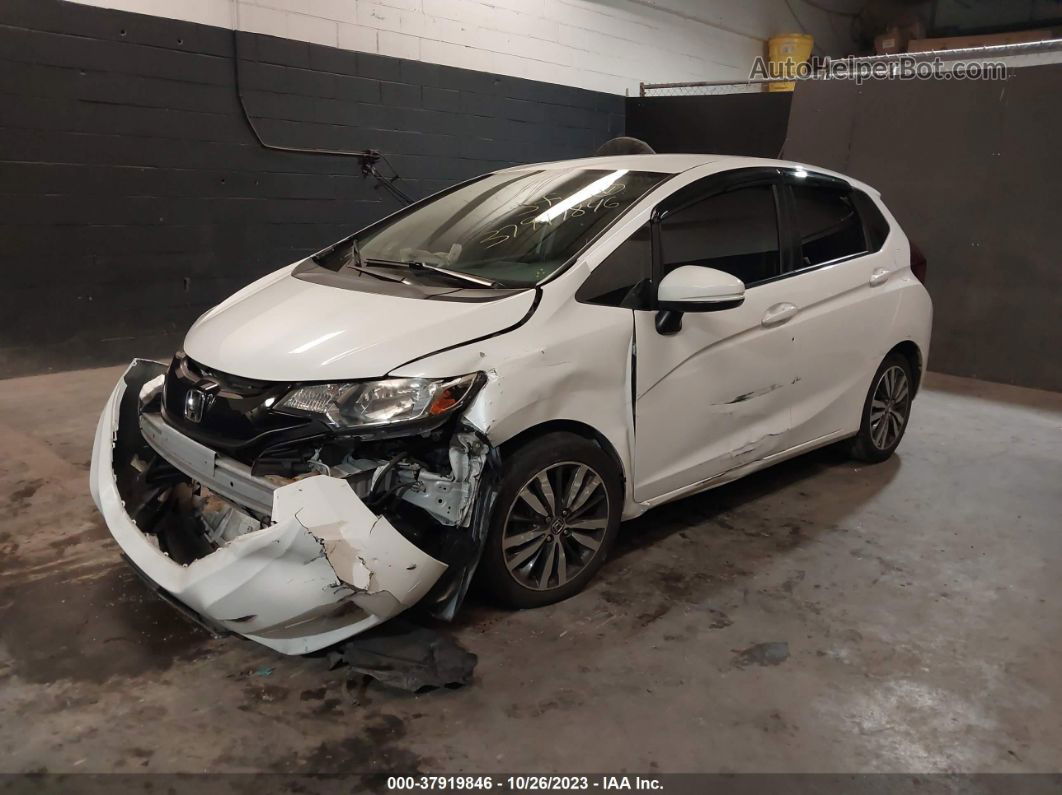 2016 Honda Fit Lx White vin: JHMGK5H52GX002189