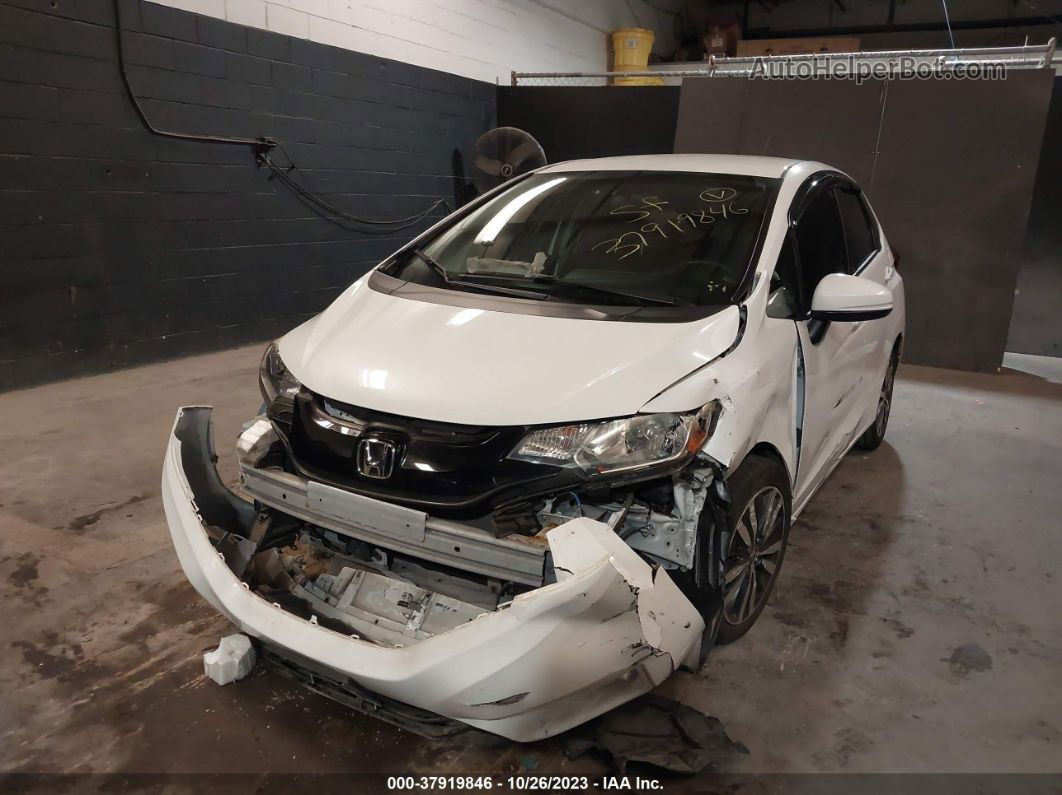 2016 Honda Fit Lx White vin: JHMGK5H52GX002189