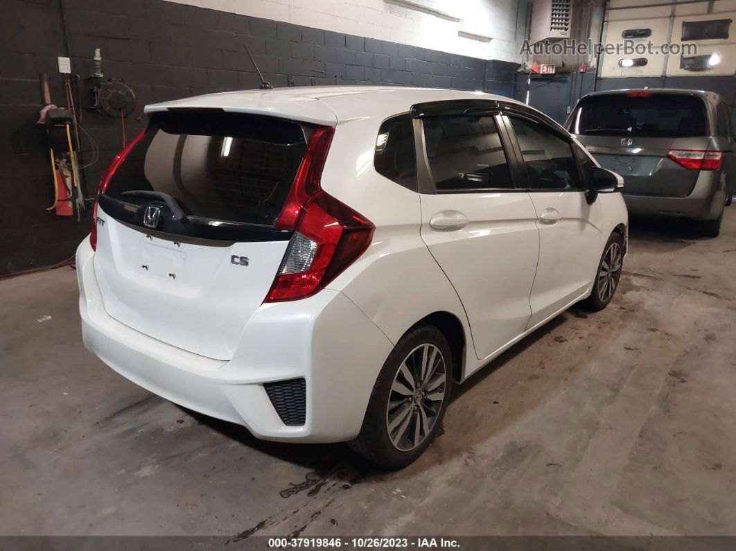 2016 Honda Fit Lx White vin: JHMGK5H52GX002189