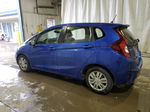 2016 Honda Fit Lx Blue vin: JHMGK5H52GX021843