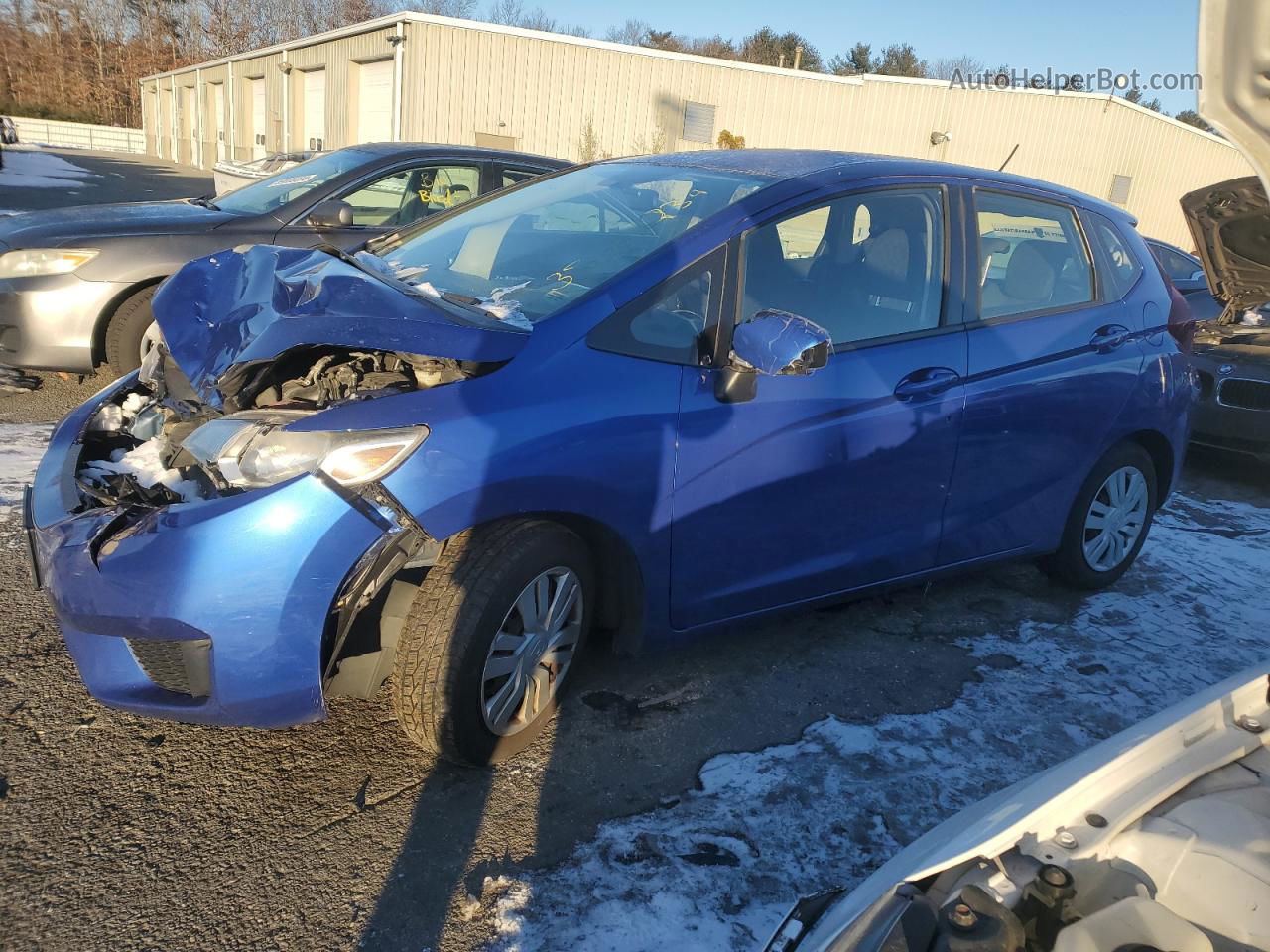 2016 Honda Fit Lx Blue vin: JHMGK5H52GX024497