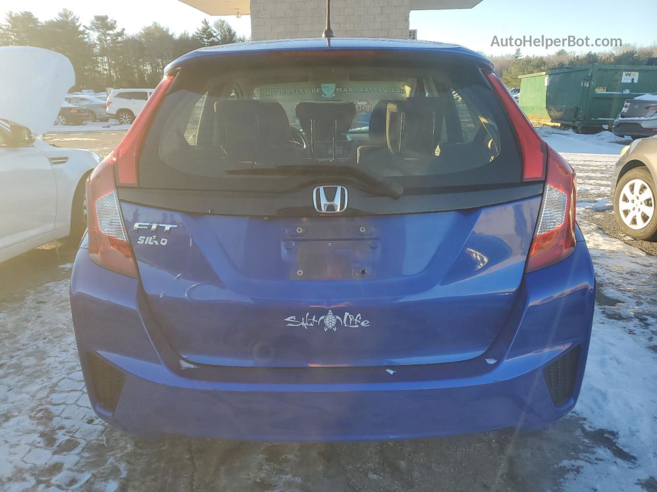 2016 Honda Fit Lx Синий vin: JHMGK5H52GX024497