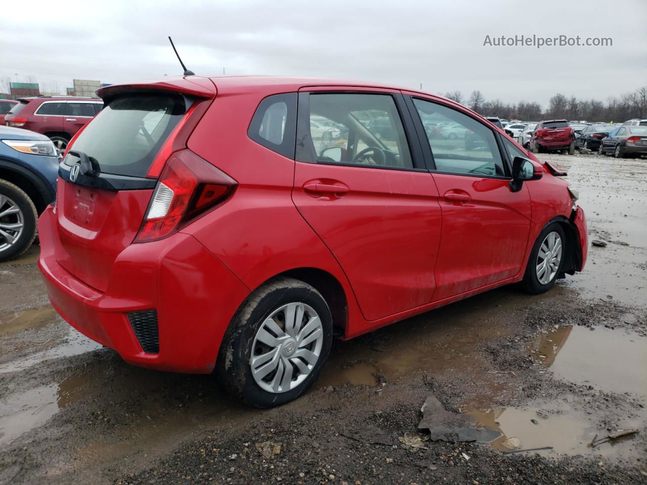 2016 Honda Fit Lx Красный vin: JHMGK5H52GX029604