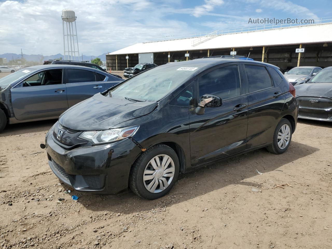 2016 Honda Fit Lx Black vin: JHMGK5H52GX045155