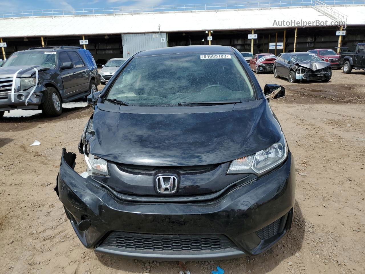 2016 Honda Fit Lx Black vin: JHMGK5H52GX045155