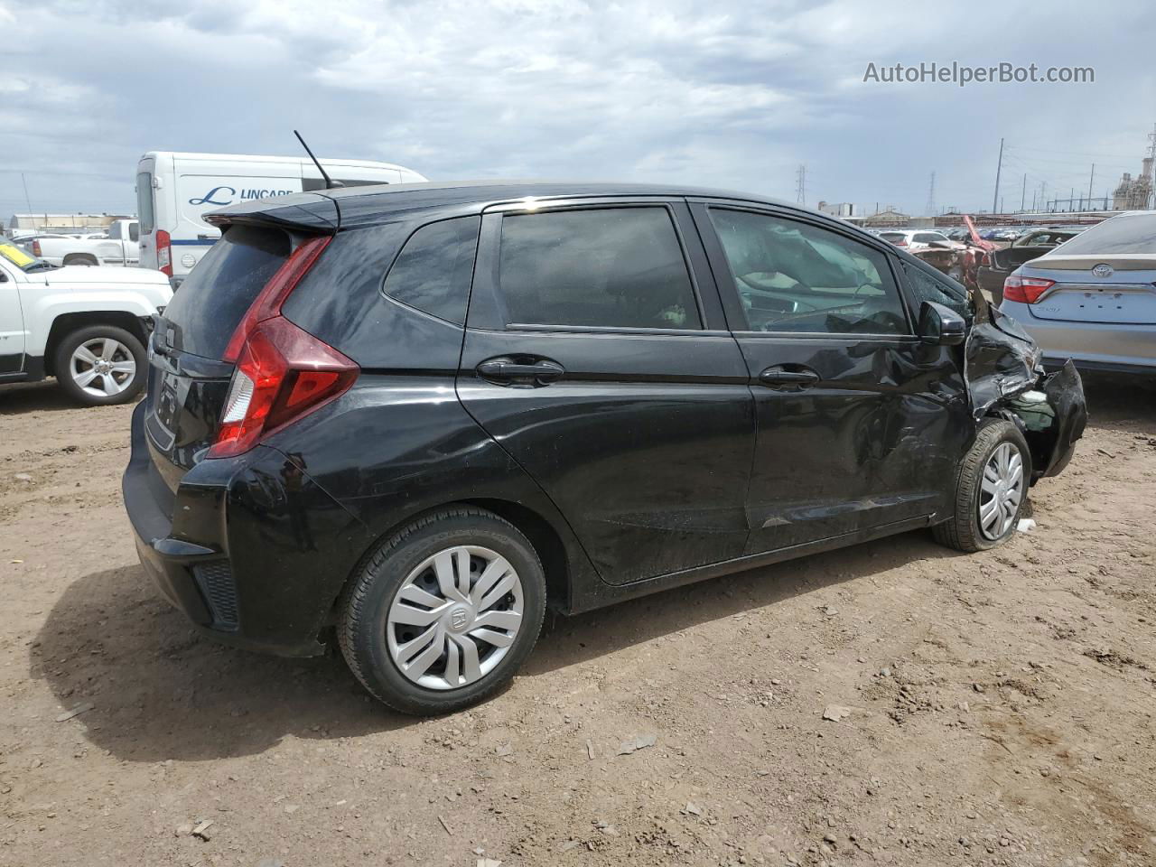 2016 Honda Fit Lx Black vin: JHMGK5H52GX045155