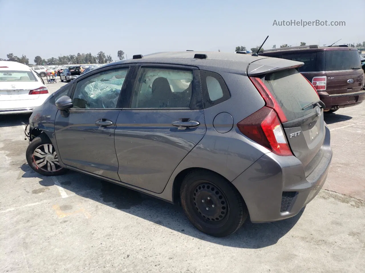 2016 Honda Fit Lx Серый vin: JHMGK5H53GS012341