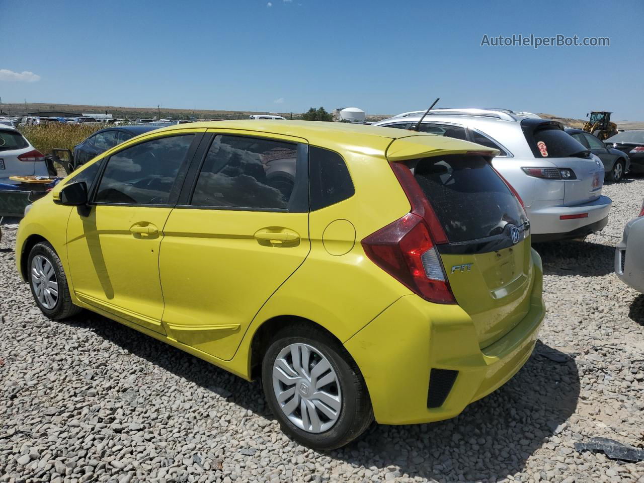 2016 Honda Fit Lx Yellow vin: JHMGK5H53GX003318