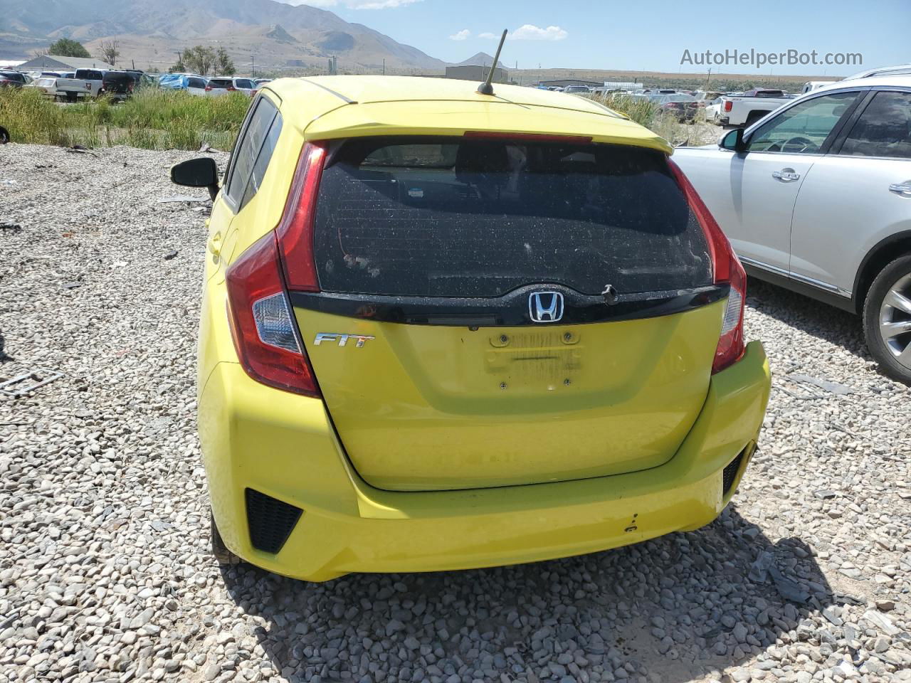 2016 Honda Fit Lx Yellow vin: JHMGK5H53GX003318