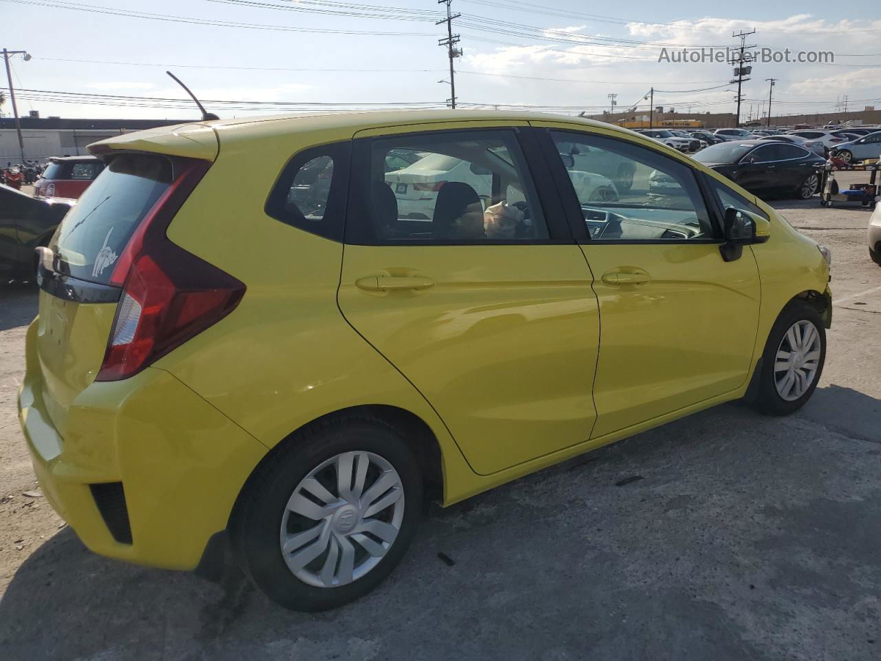 2016 Honda Fit Lx Желтый vin: JHMGK5H53GX013881