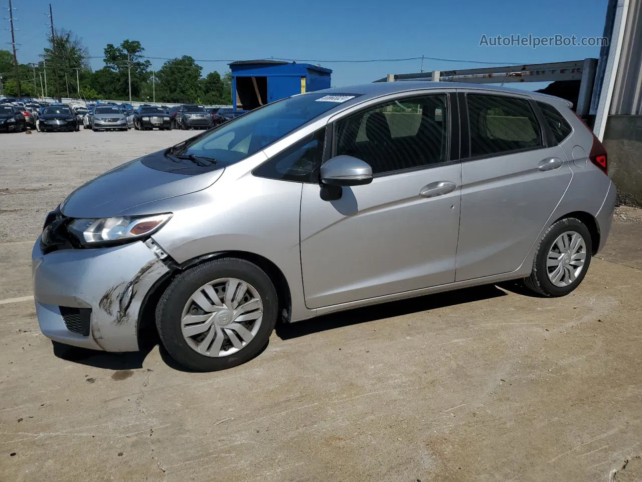 2016 Honda Fit Lx Silver vin: JHMGK5H54GS012347