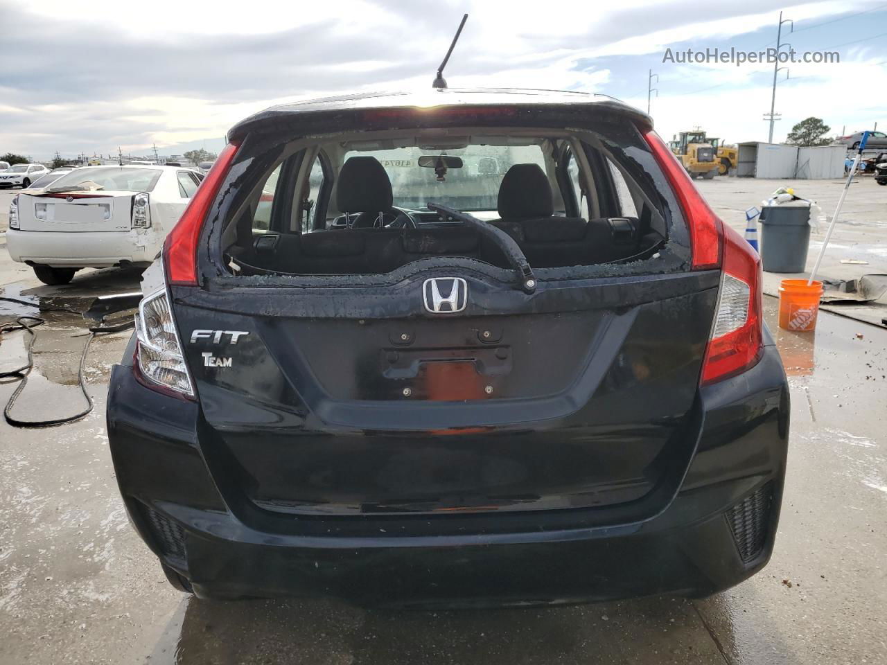 2016 Honda Fit Lx Black vin: JHMGK5H55GS008095