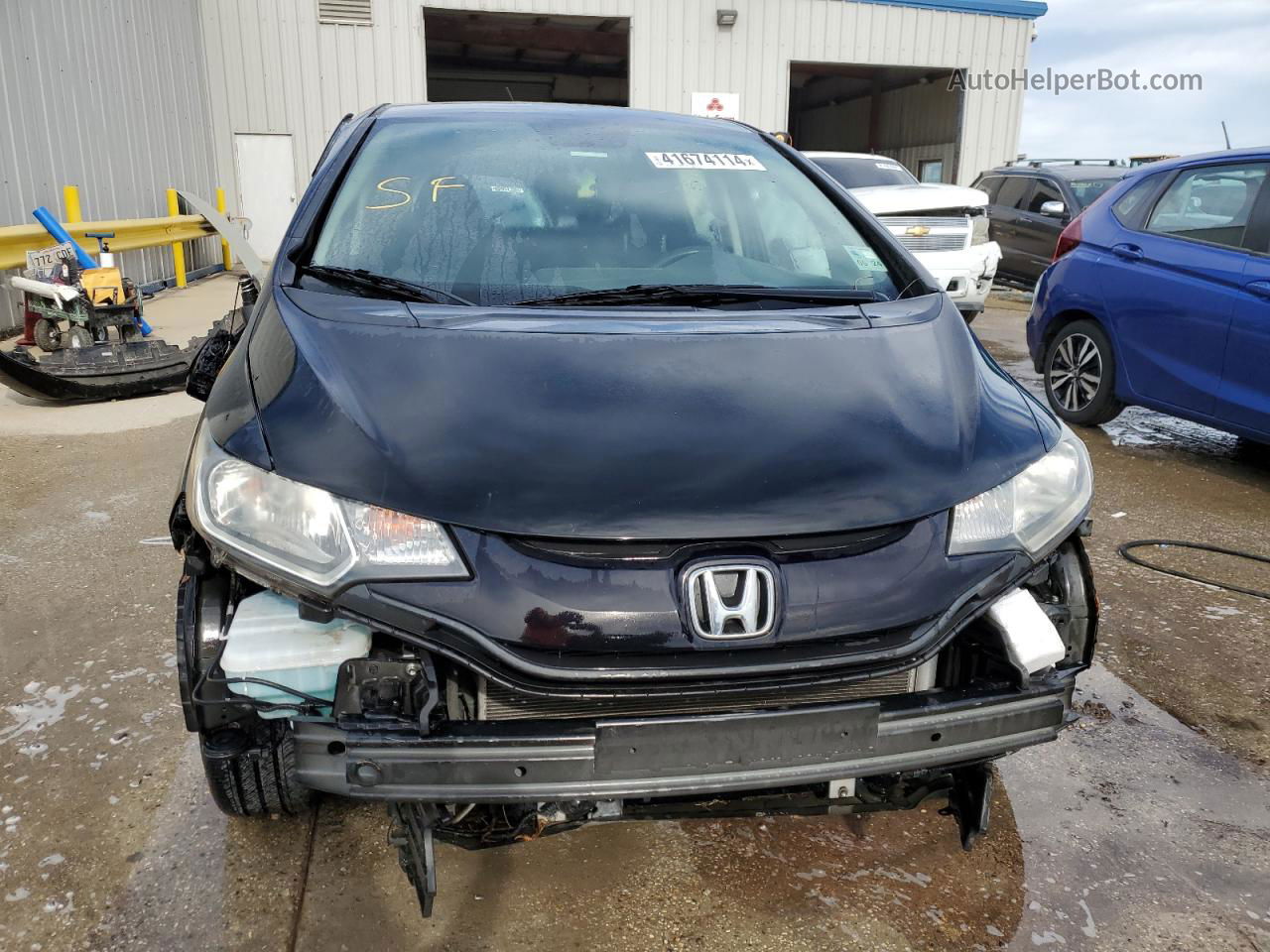 2016 Honda Fit Lx Black vin: JHMGK5H55GS008095