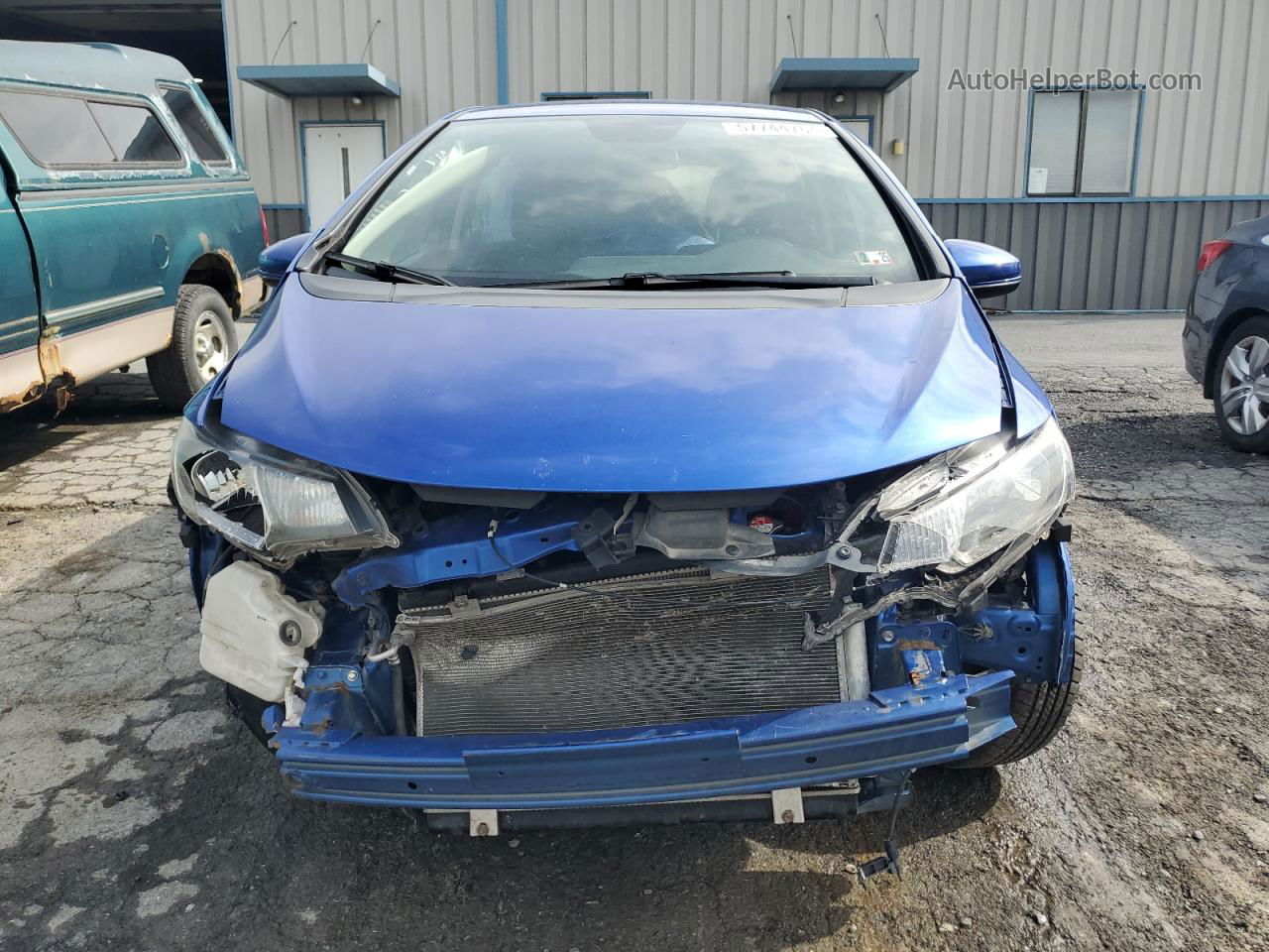 2016 Honda Fit Lx Blue vin: JHMGK5H55GS008601