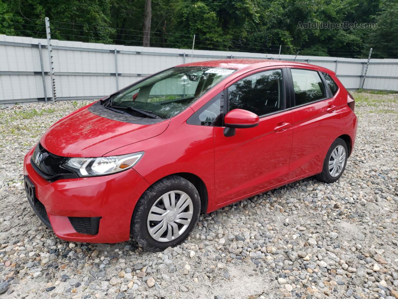 2016 Honda Fit Lx Red vin: JHMGK5H55GX002168