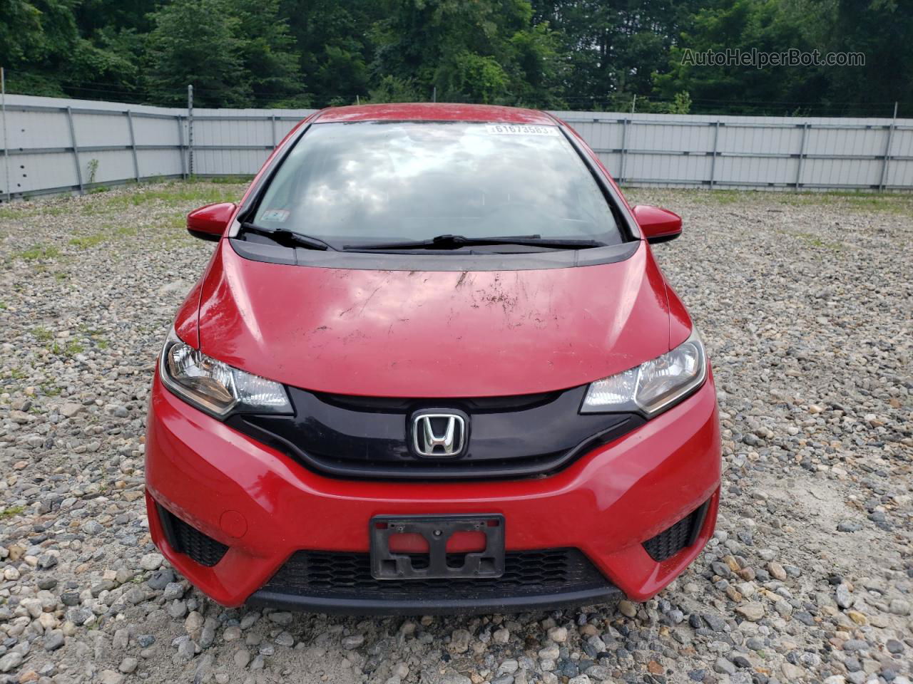 2016 Honda Fit Lx Red vin: JHMGK5H55GX002168