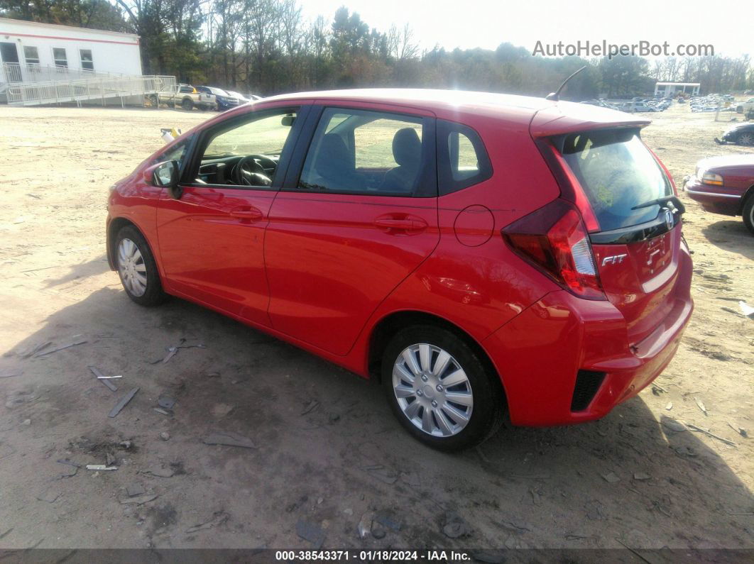 2016 Honda Fit Lx Red vin: JHMGK5H55GX006303