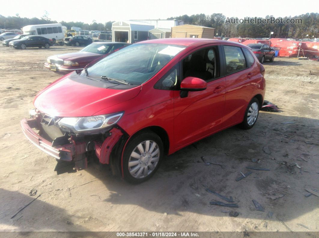 2016 Honda Fit Lx Red vin: JHMGK5H55GX006303