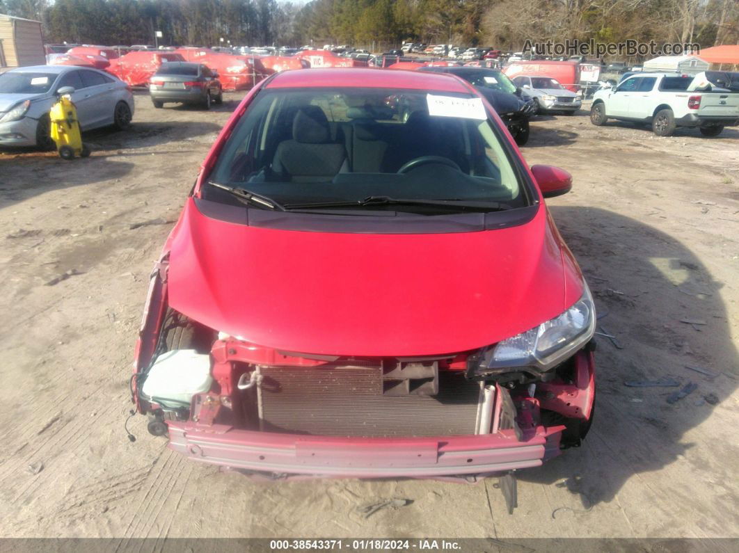 2016 Honda Fit Lx Red vin: JHMGK5H55GX006303