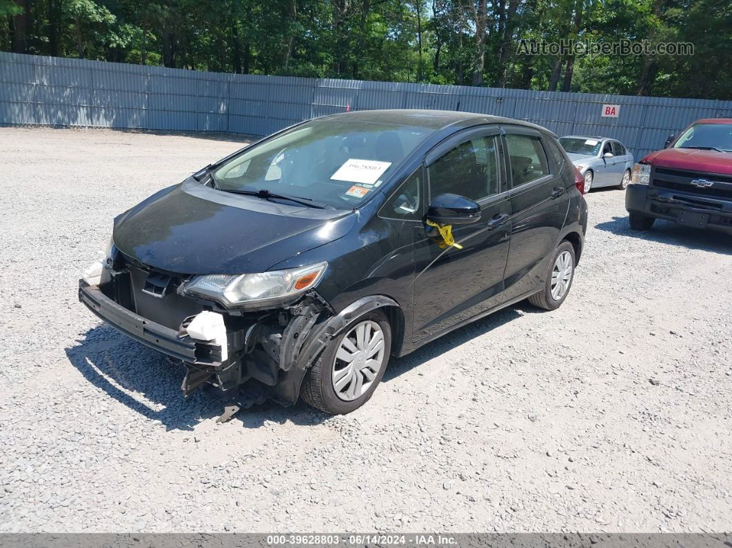 2016 Honda Fit Lx Black vin: JHMGK5H55GX010187