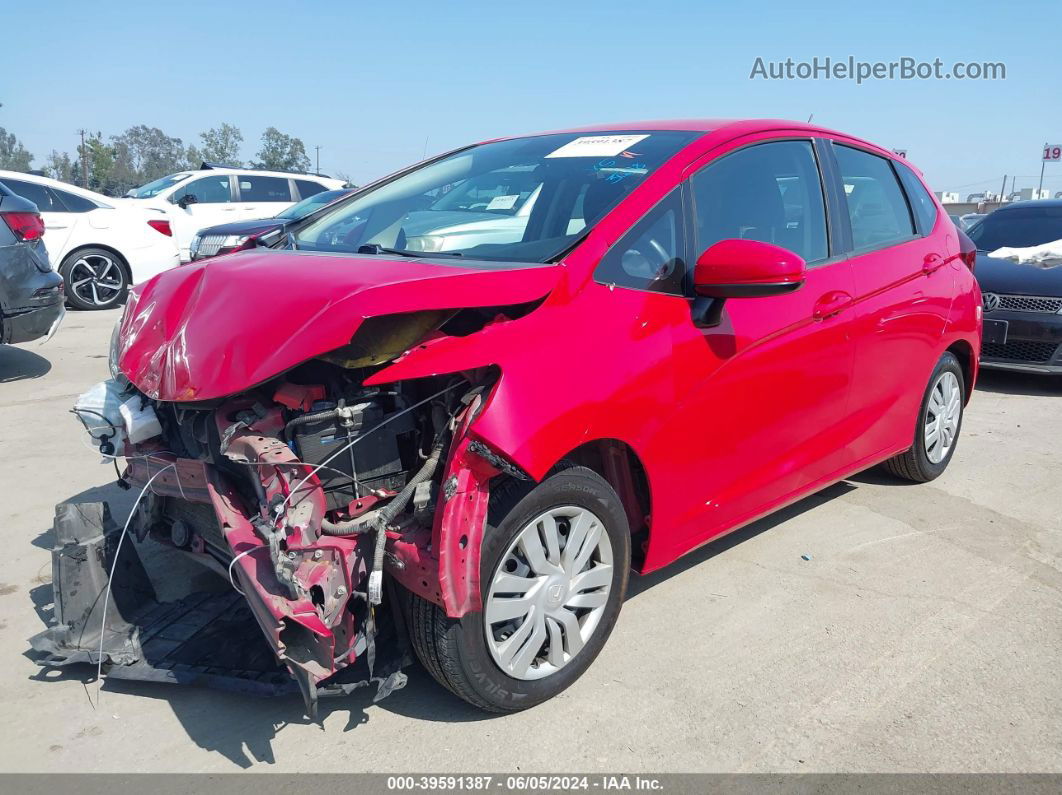 2016 Honda Fit Lx Red vin: JHMGK5H55GX017723