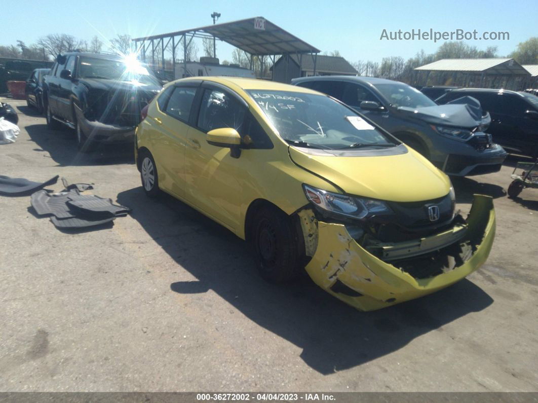 2016 Honda Fit Lx Yellow vin: JHMGK5H55GX018483