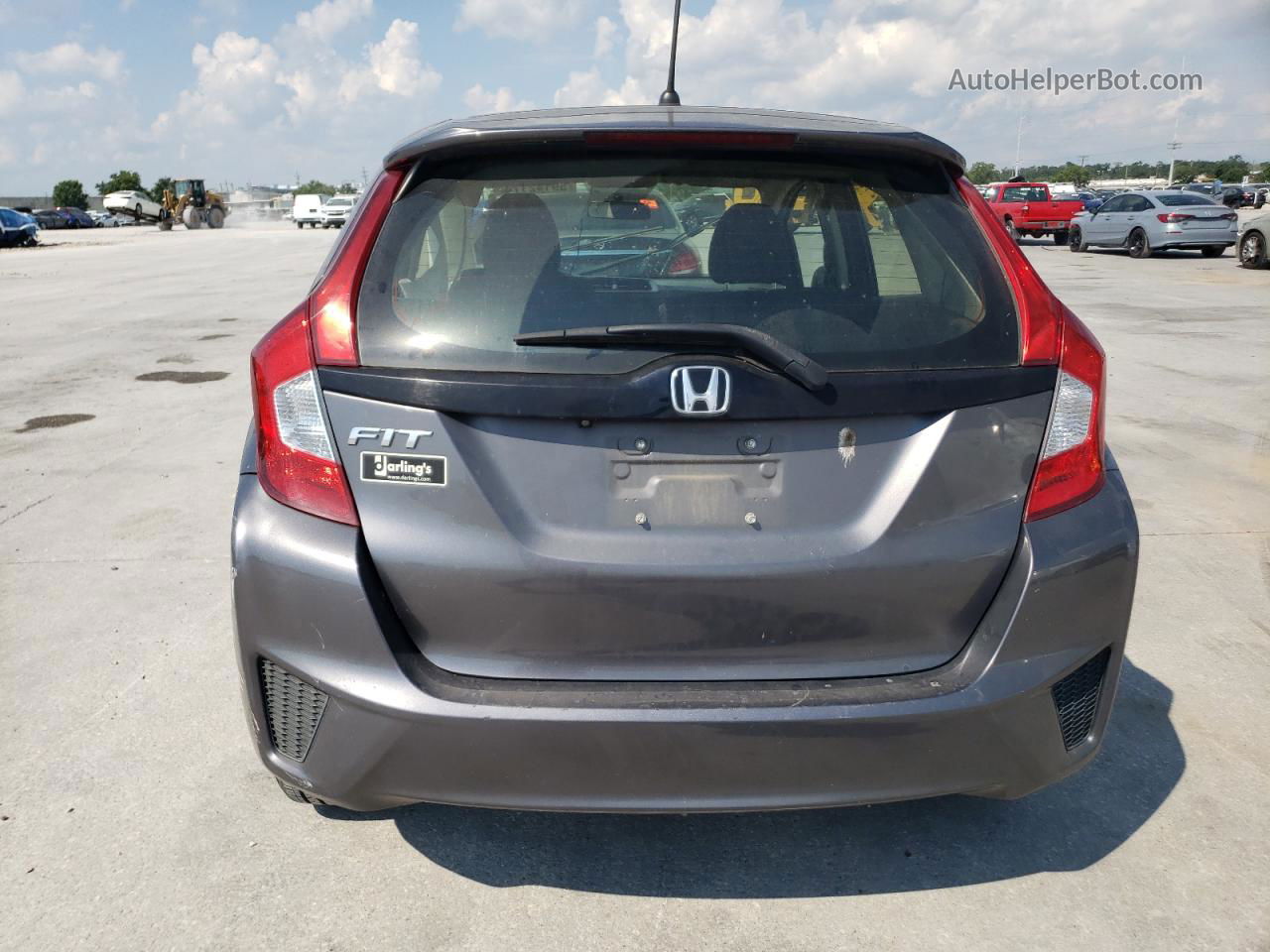 2016 Honda Fit Lx Gray vin: JHMGK5H56GS011734