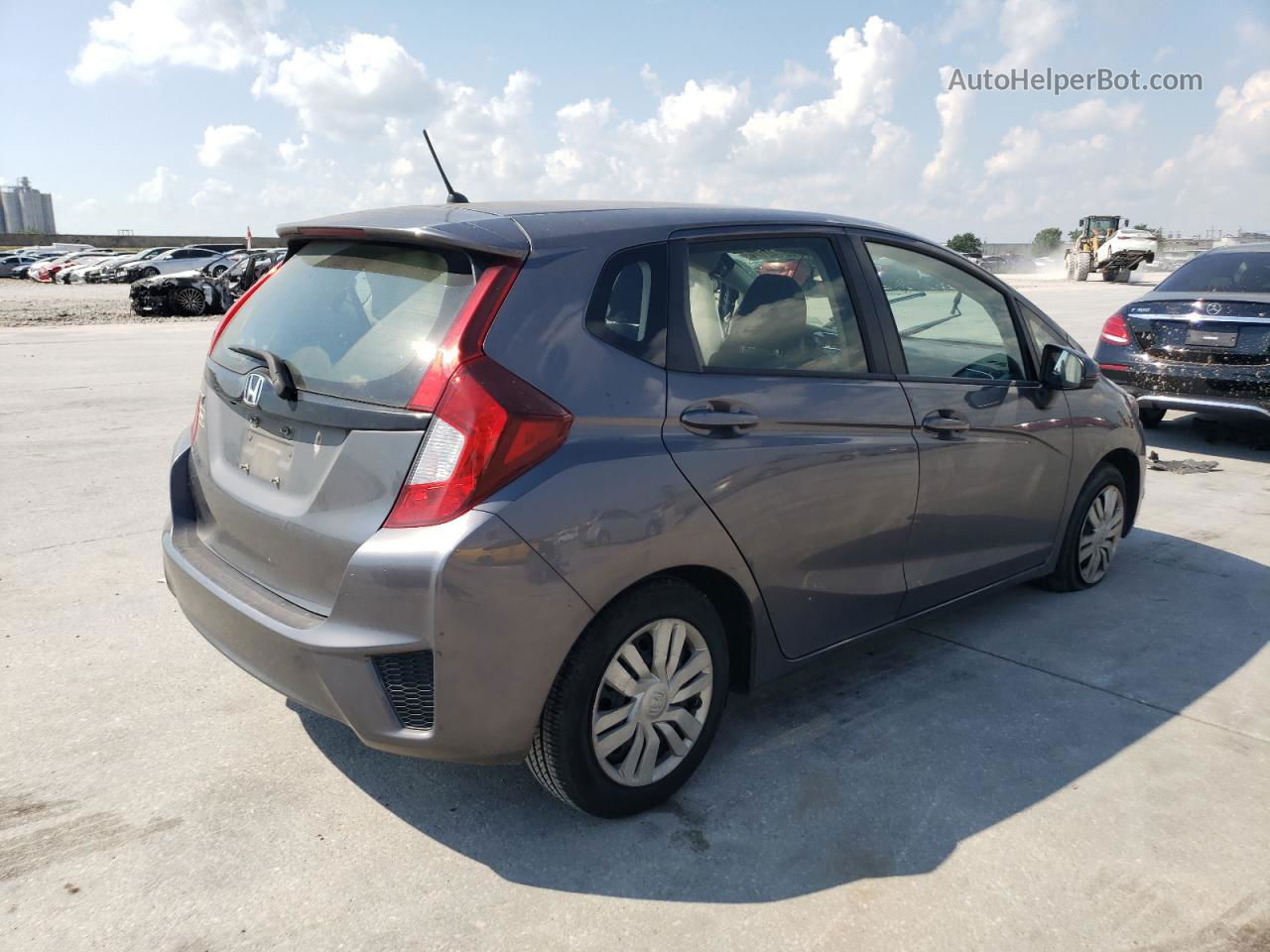 2016 Honda Fit Lx Gray vin: JHMGK5H56GS011734