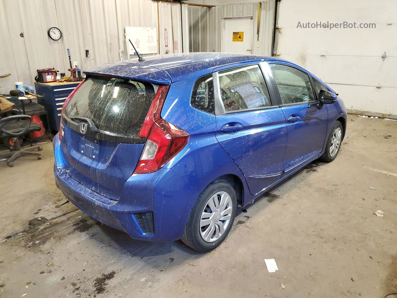 2016 Honda Fit Lx Blue vin: JHMGK5H56GX012210