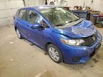 2016 Honda Fit Lx Blue vin: JHMGK5H56GX012210