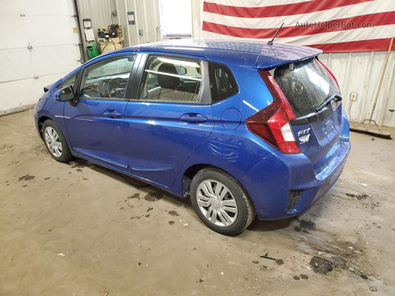 2016 Honda Fit Lx Blue vin: JHMGK5H56GX012210