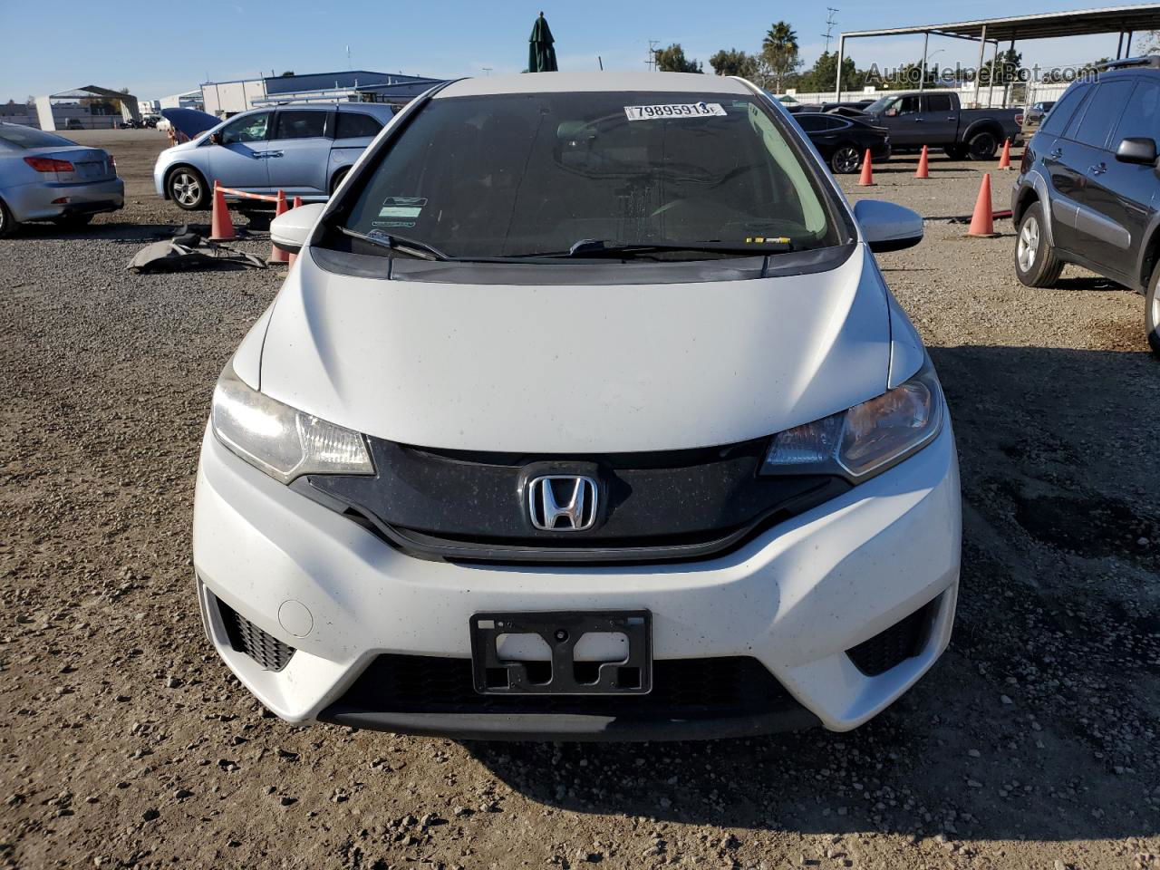 2016 Honda Fit Lx Белый vin: JHMGK5H57GS005442