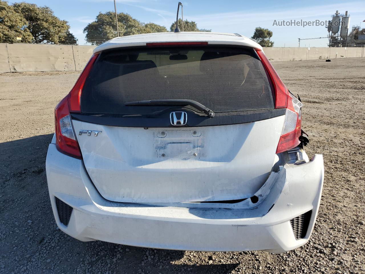 2016 Honda Fit Lx White vin: JHMGK5H57GS005442