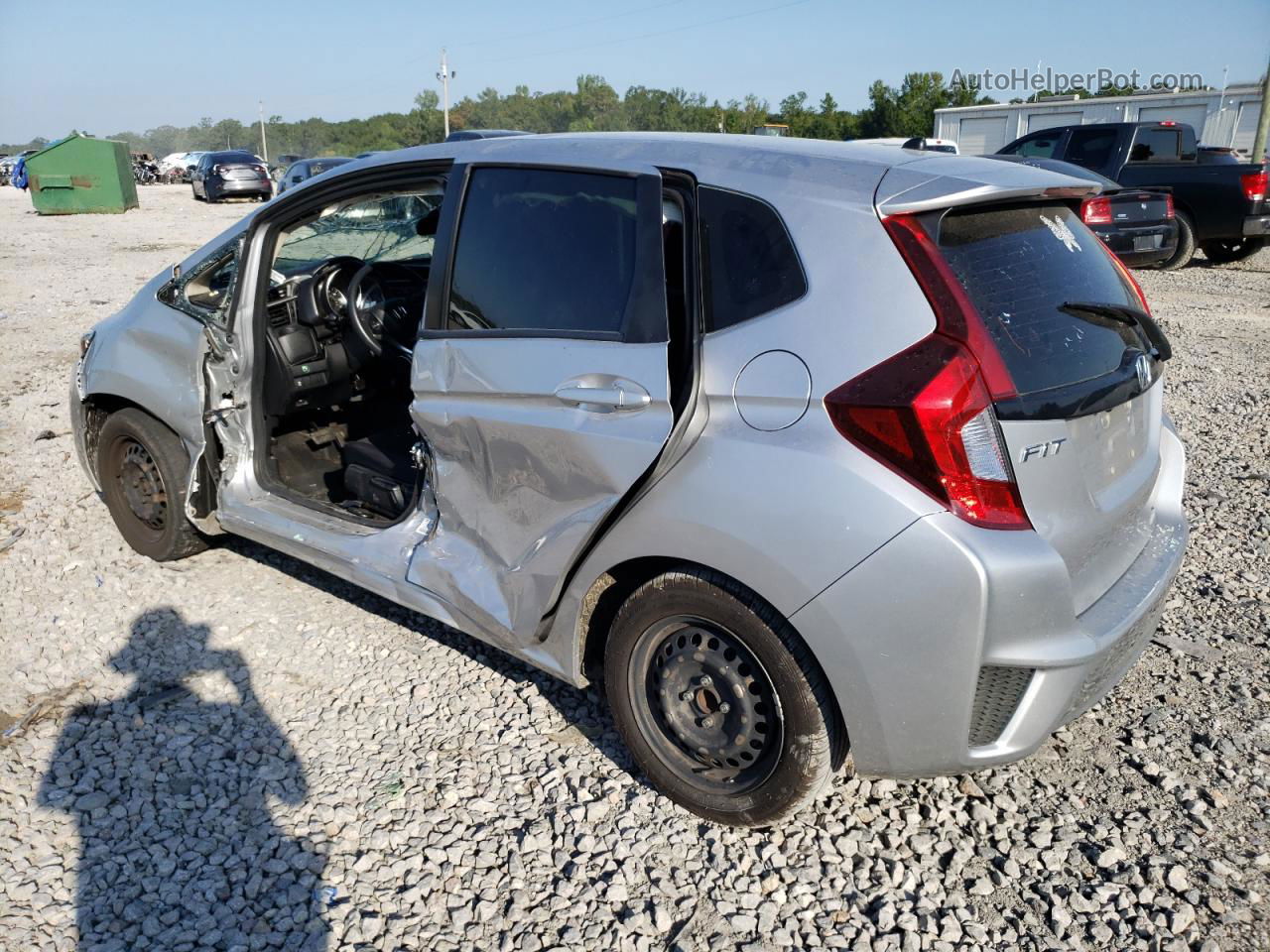 2016 Honda Fit Lx Silver vin: JHMGK5H57GS007143