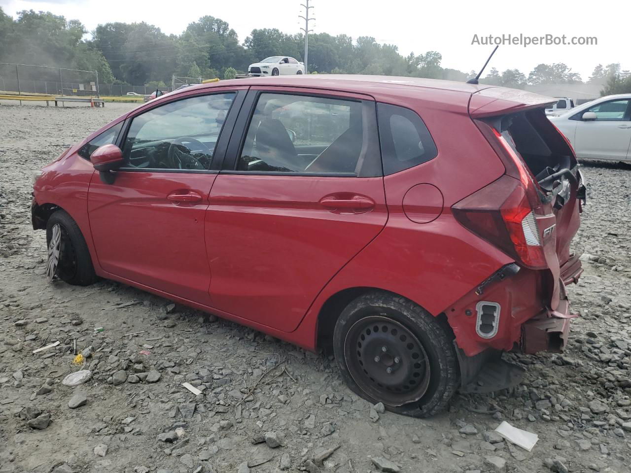 2016 Honda Fit Lx Red vin: JHMGK5H57GS007885