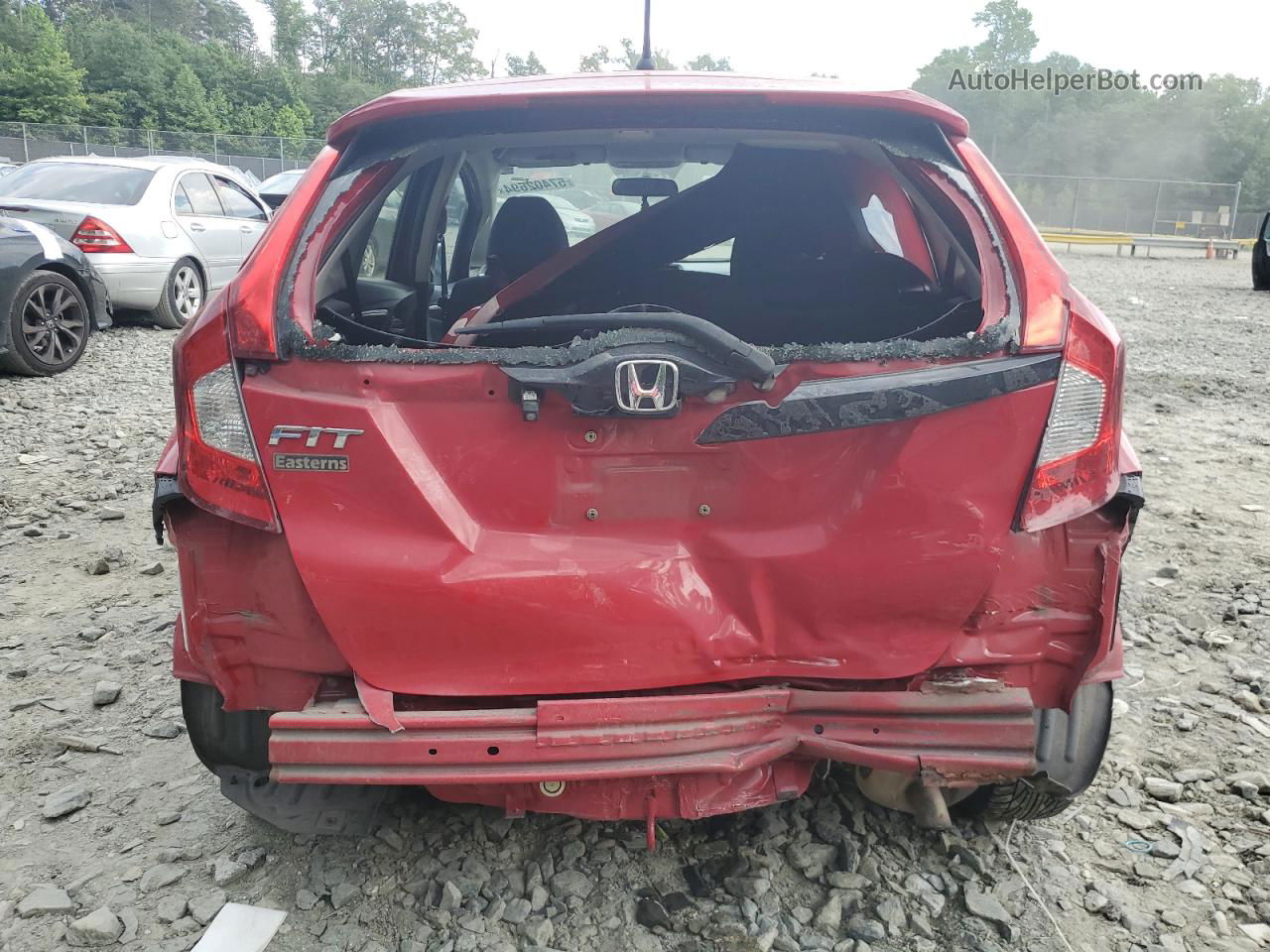 2016 Honda Fit Lx Red vin: JHMGK5H57GS007885