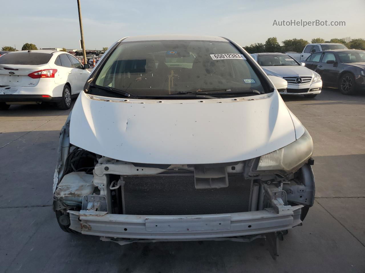 2016 Honda Fit Lx White vin: JHMGK5H57GX003564