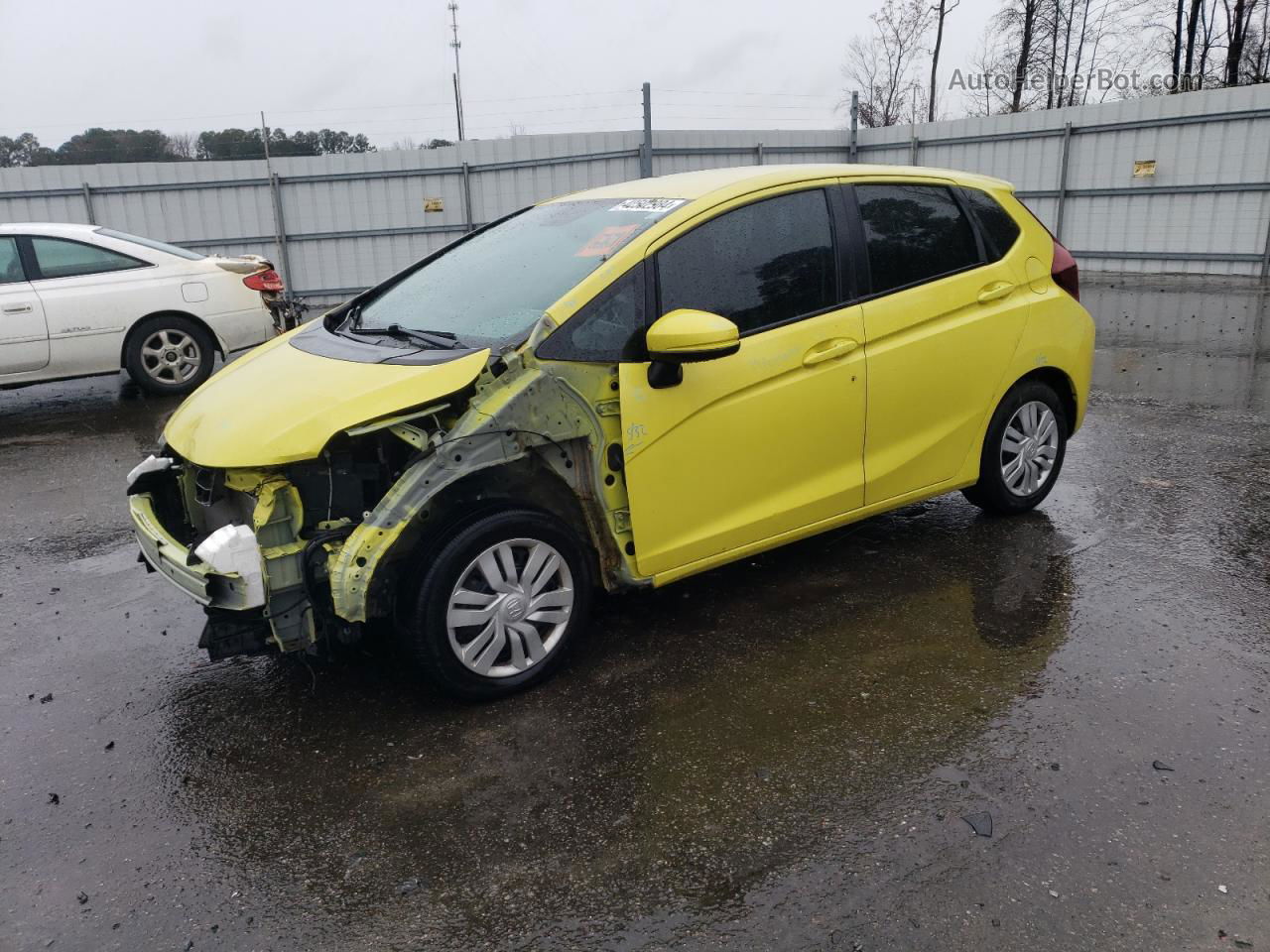 2016 Honda Fit Lx Yellow vin: JHMGK5H57GX010885