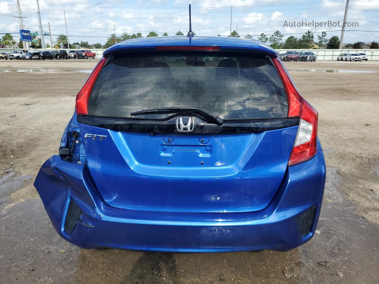 2016 Honda Fit Lx Blue vin: JHMGK5H57GX014063