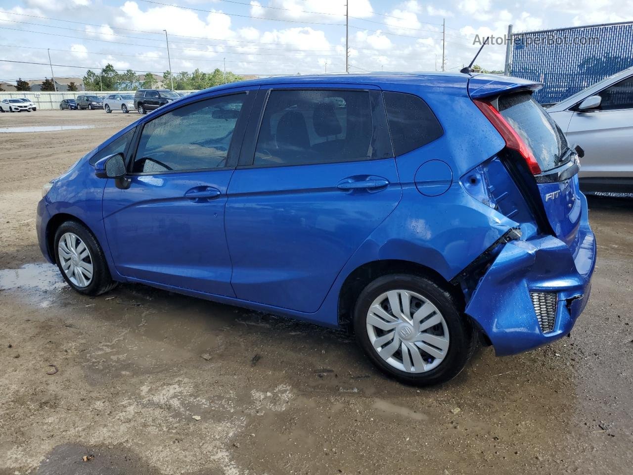 2016 Honda Fit Lx Blue vin: JHMGK5H57GX014063