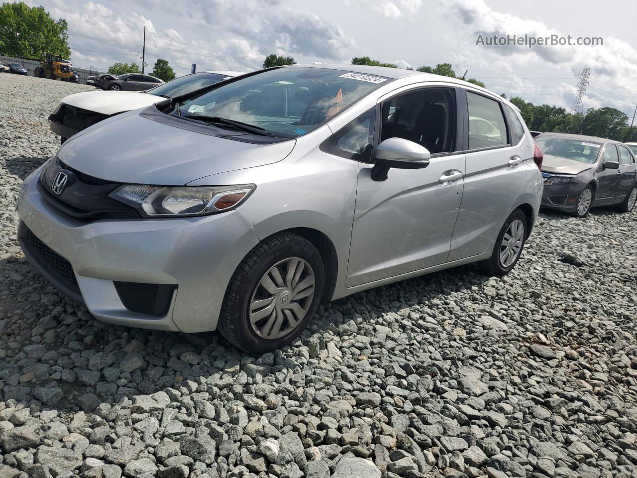 2016 Honda Fit Lx Серебряный vin: JHMGK5H57GX036483