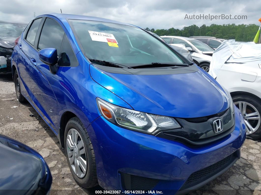 2016 Honda Fit Lx Blue vin: JHMGK5H58GX008711