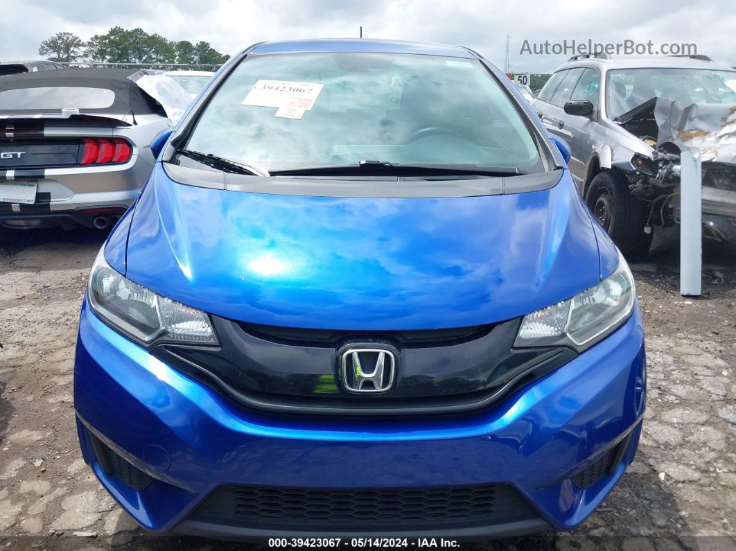 2016 Honda Fit Lx Blue vin: JHMGK5H58GX008711