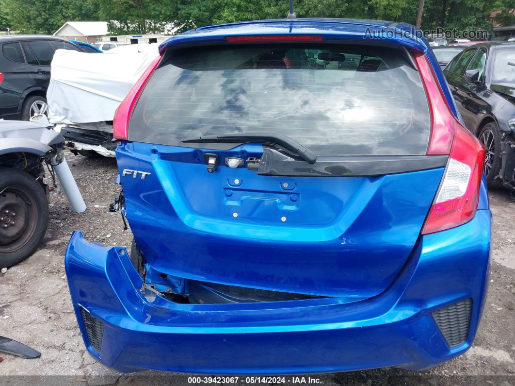 2016 Honda Fit Lx Blue vin: JHMGK5H58GX008711