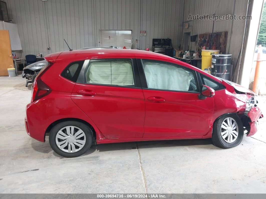 2016 Honda Fit Lx Red vin: JHMGK5H58GX023371