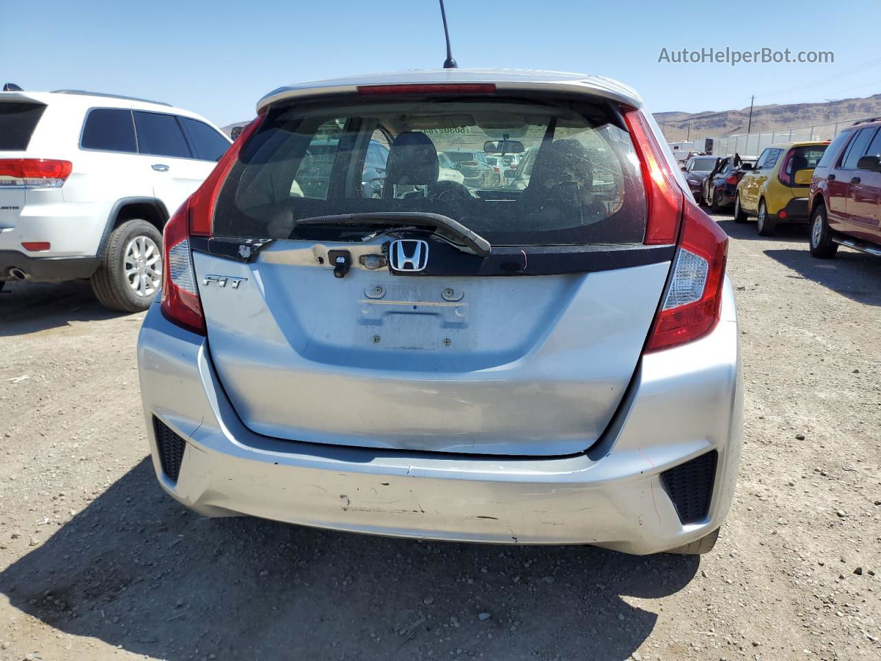 2016 Honda Fit Lx Silver vin: JHMGK5H58GX024035